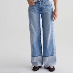 AG Adria Colorblock wide leg jeans. Size 32. NWT.